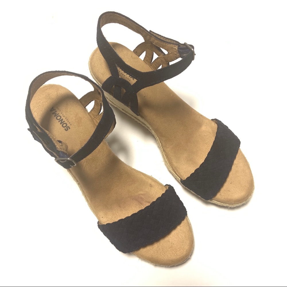 Sonoma Women’s Open Toe Strappy Wedge Sandals